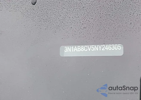 2022 Nissan Sentra Sv Xtronic Cvt из США, поврежденный, VIN 3N1AB8CV5NY246305